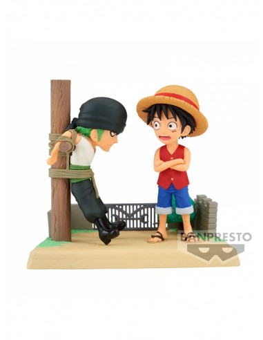 ONE PIECE WORLD COLLECTABLE FIGURE LOG STORIES LUFFY & RORONOA ZORO