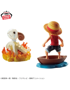 ONE PIECE WORLD COLLECTABLE LOG STORIES MONKEY D. LUFFY & GOING MERRY 2