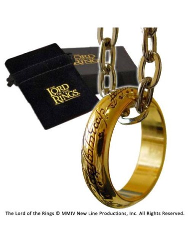 El Señor de los Anillos Anillo Único (bañado en oro)