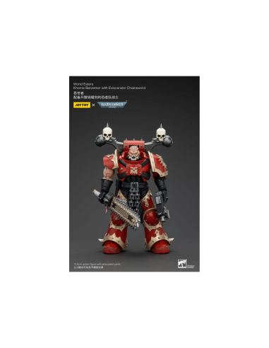Warhammer 40k Figura 1/18 Khorne Berzerker with Eviscerator Chainsword Warhammer 12 cm