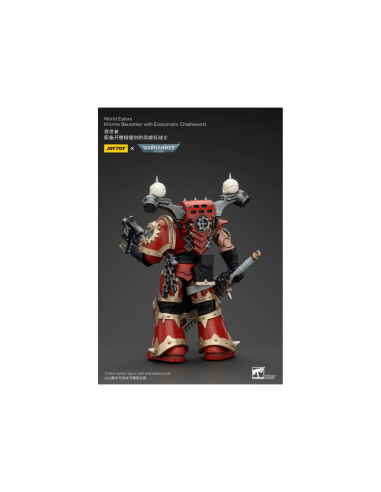 Warhammer 40k Figura 1/18 Khorne Berzerker with Eviscerator Chainsword Warhammer 12 cm