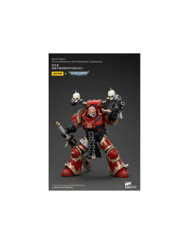 Warhammer 40k Figura 1/18 Khorne Berzerker with Eviscerator Chainsword Warhammer 12 cm
