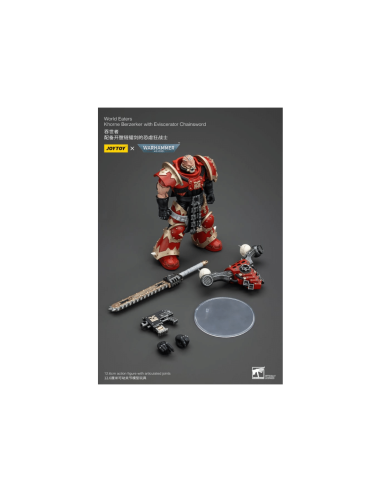 Warhammer 40k Figura 1/18 Khorne Berzerker with Eviscerator Chainsword Warhammer 12 cm