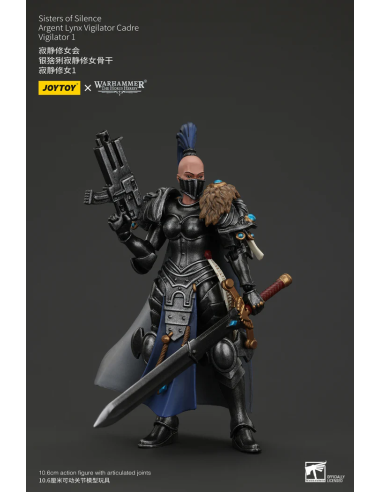 Warhammer 40k Figura 1/18 Sisters of Silence Argent Lynx Vigilator Cadre Vigilator 1 12 cm