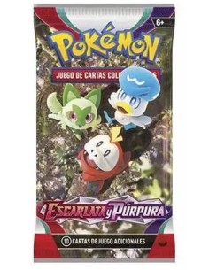 SOBRE CARTAS POKEMON ESCARLATA Y PURPURA