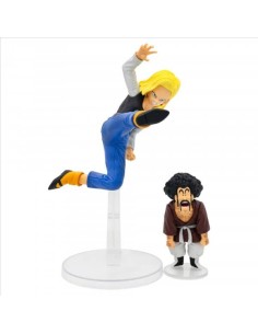 DRAGON BALL Z - ANDROID 18 & MR. SATAN - FIGURE MATCH MAKERS