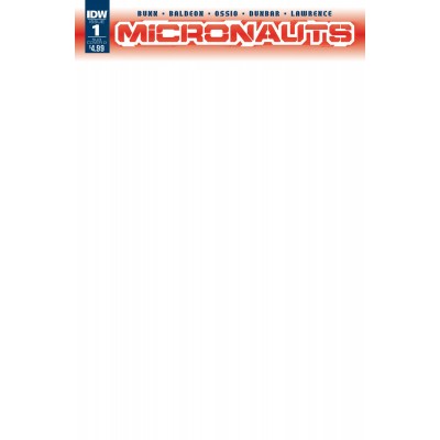 Micronauts nº 01 Blank Cover David Baldeon (Cuerpo Completo)