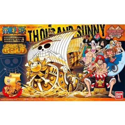 One Piece Grand Ship Collection - Maqueta Plastic Model Kit Thousand Sunny Film Gold