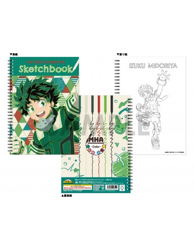 My Hero Academia Sketch Book with Coloring Book -Color- A Midoriya Izuku