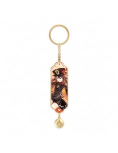 Genshin Impact - Character Drawing Card Metal Keychain Hu Tao